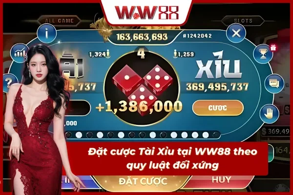 Chiến thuật cược Tài Xỉu Online tại WW88 theo quy luật đối xứng